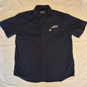 Carhartt Men's Navy Blue Work Shirt